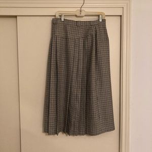 Wool, plaid skirt - size 12 - like new